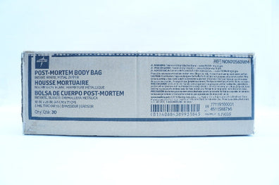 Medline NON70560WM Post-Mortem Body Bag 18 inch x 28 inch - Box of 30